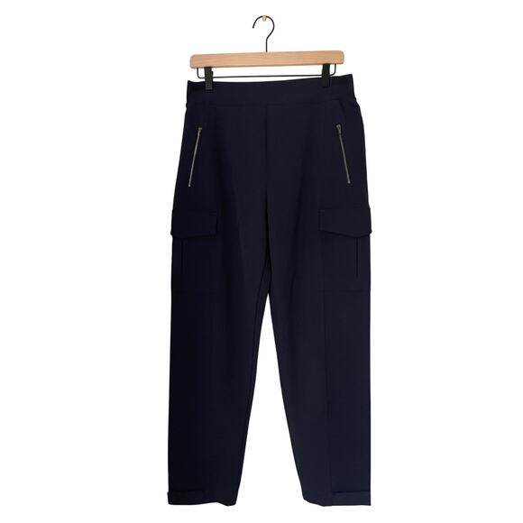 Athleta Endless High Rise Cargo Pants Navy Blue- size 10 - Picture 2 of 6